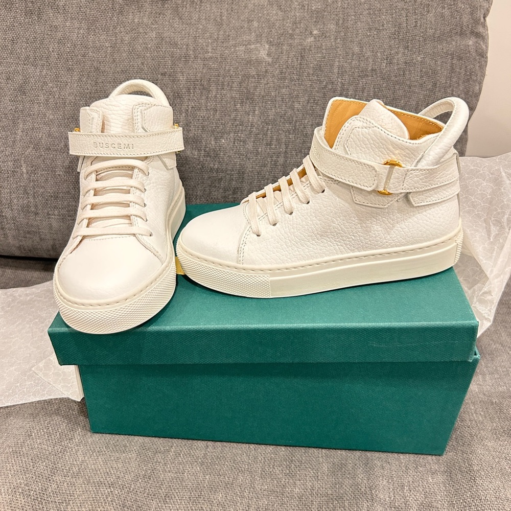 Buscemi 100MM toddler white sneaker size 27